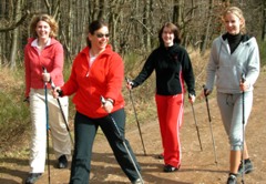 Bild - Nordic-Walking macht allen Teilnehmern Spa